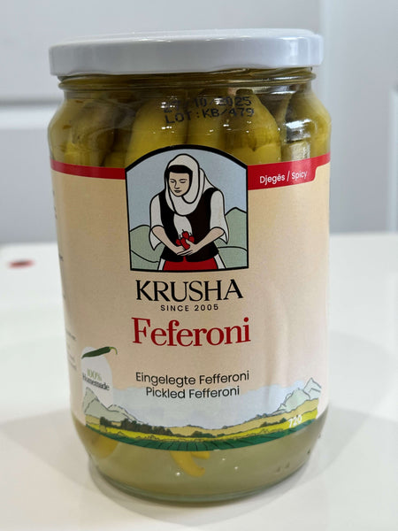 Krusha Hot Feferoni Peppers 720g - Alb Products