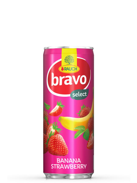 Bravo Banana Strawberry Juice 250ml - Alb Products