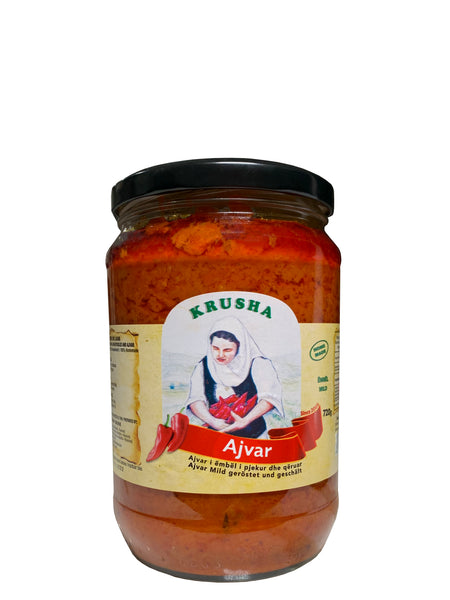 Krusha Homemade Ajvar Mild Roasted Pepper Spread - Alb Products