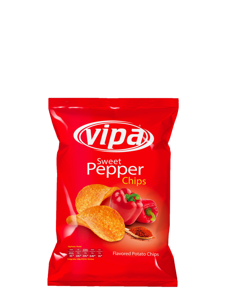 Vipa Sweet Pepper Flavored Potato Chips 75g Alb Products